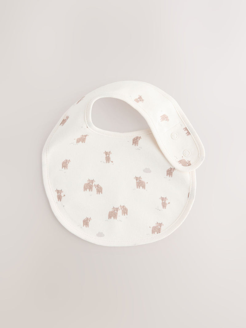 Hamish baby bibs neutral 5 pack, UK version