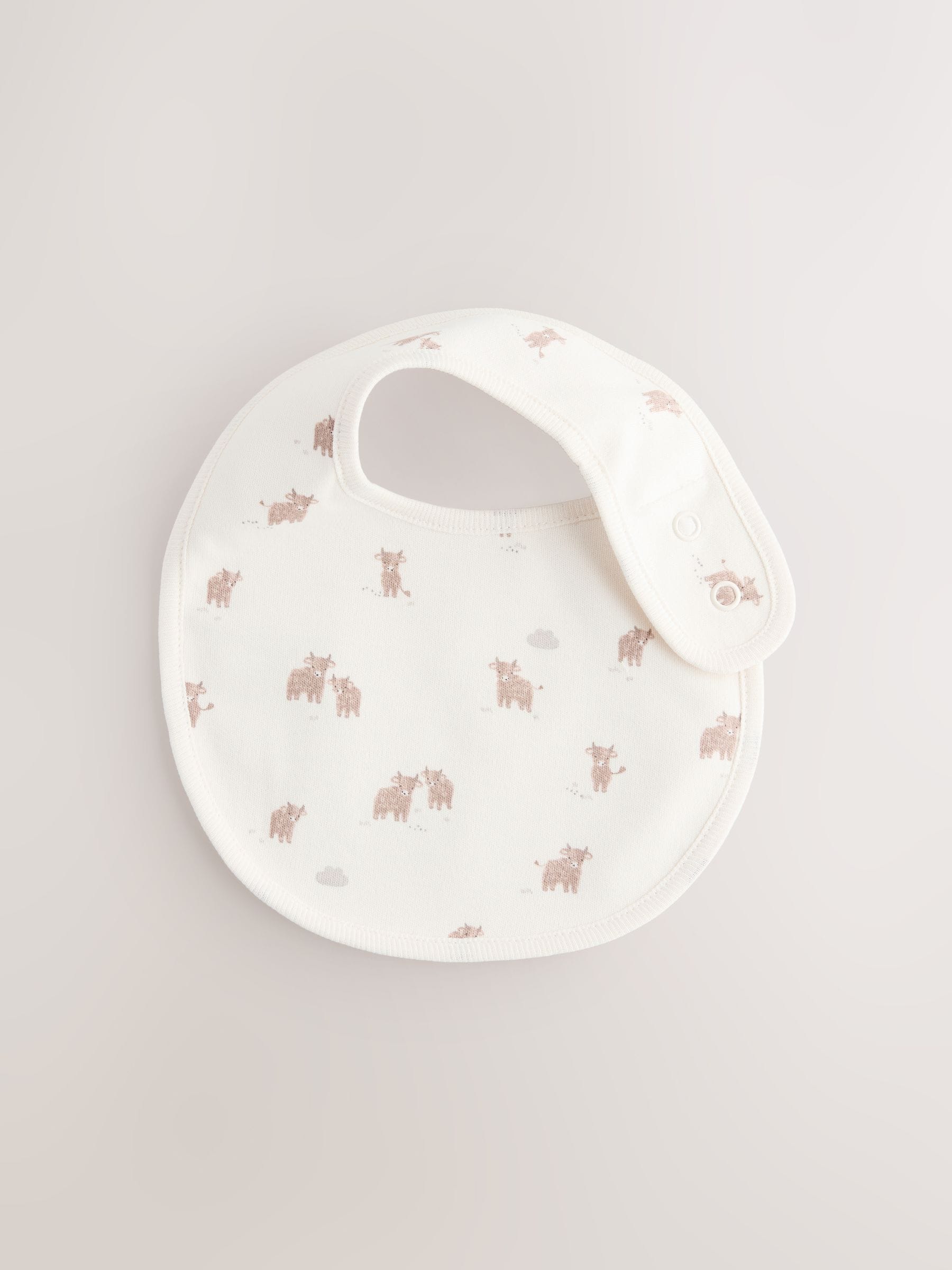 Hamish baby bibs neutral 5 pack, UK version