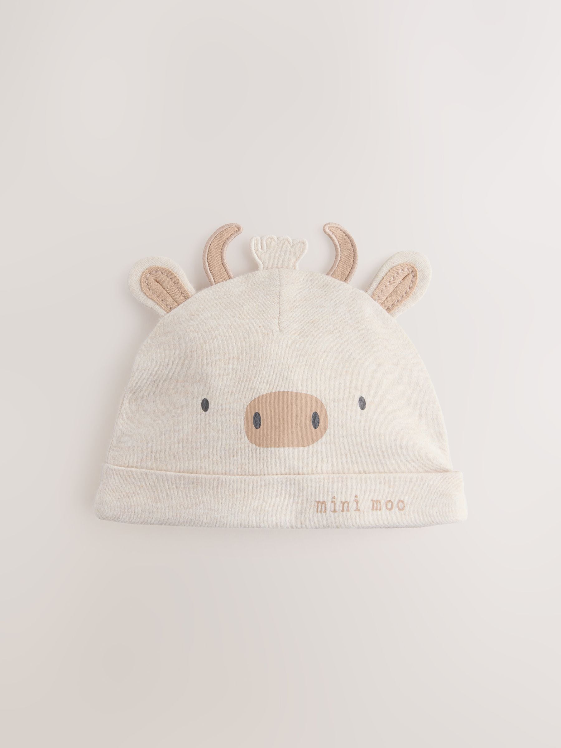 Hamish baby beanies 3 pack neutral 0-12 months, UK version