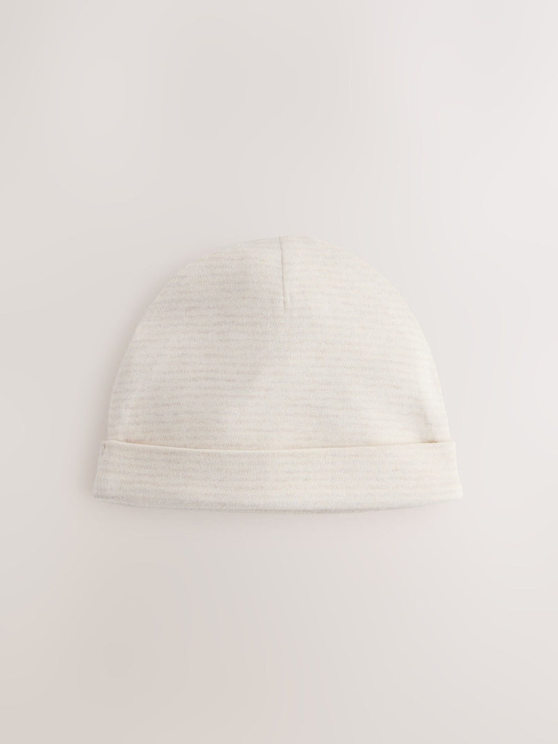 Hamish baby beanies 3 pack neutral 0-12 months, UK version