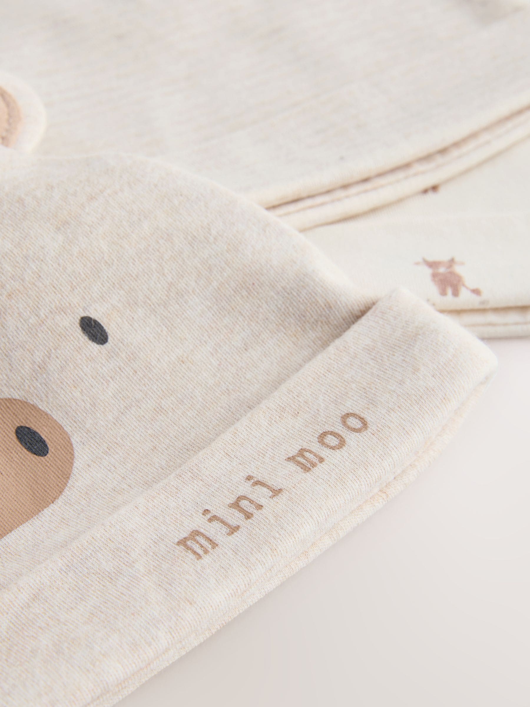 Hamish baby beanies 3 pack neutral 0-12 months, UK version