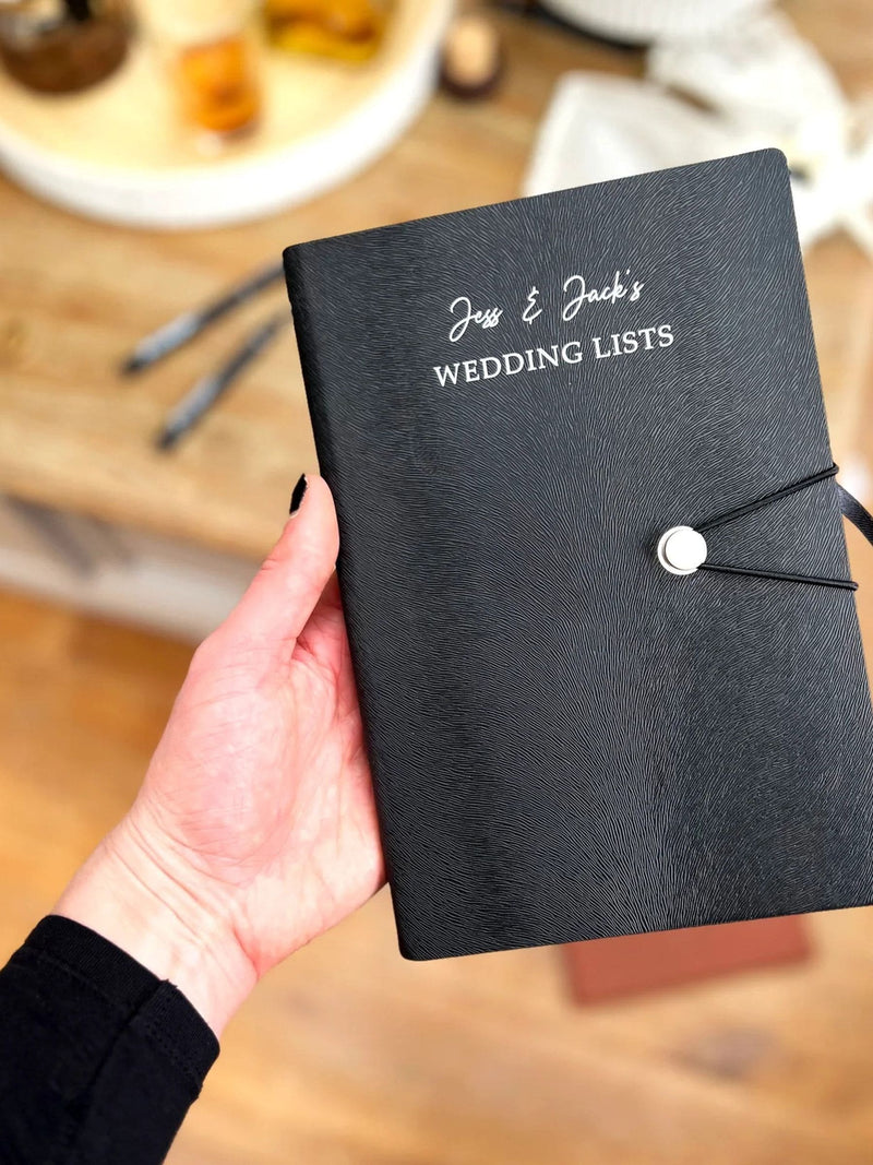 Solesmith personalised wedding essentials notebook, imported from the UK