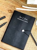 Solesmith personalised wedding essentials notebook, imported from the UK