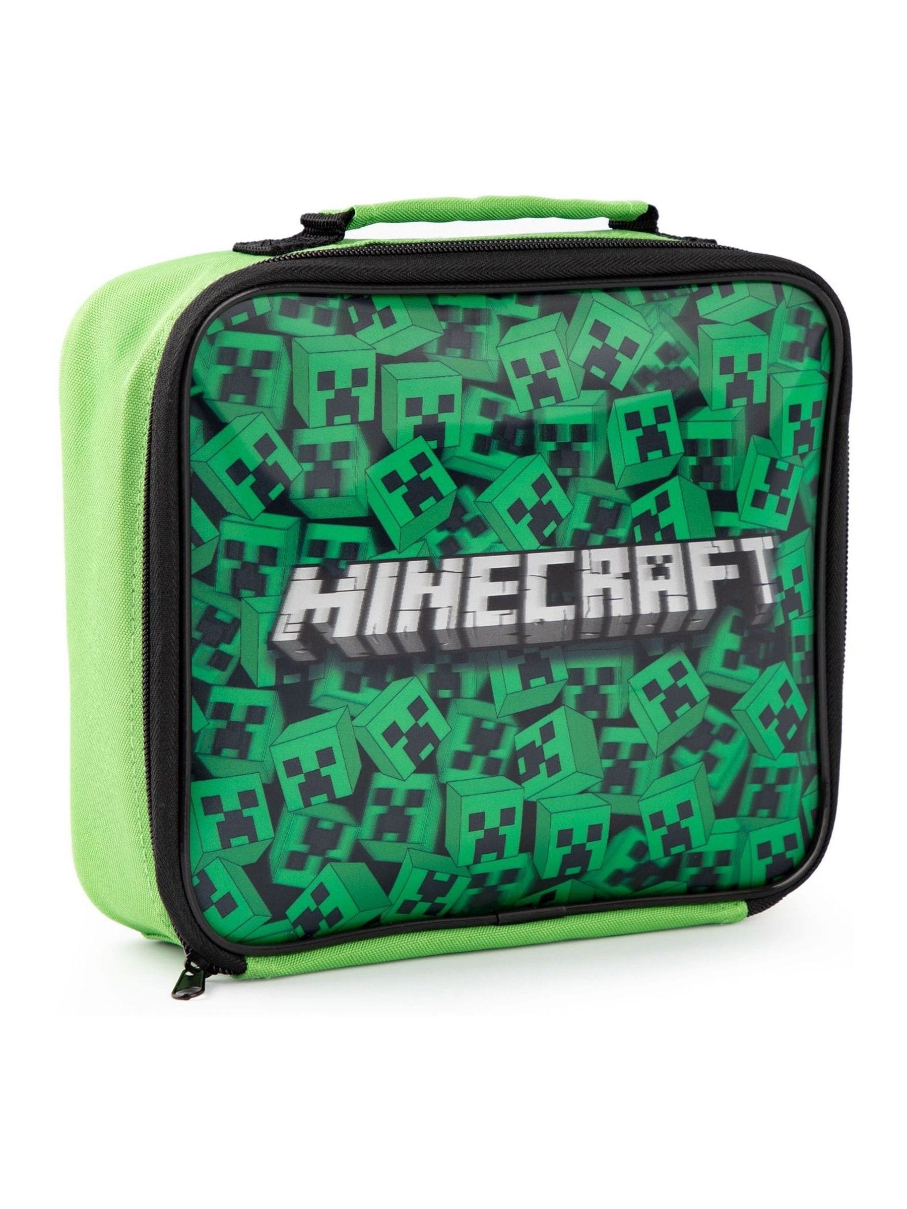 Vanilla Underground Minecraft Creeper lunch bag set (British brand)