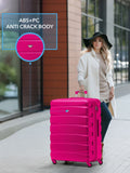 Flight Knight pink hardcase luggage set of 2, imported from the UK