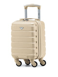 Flight Knight Burgundy 4 Wheel ABS Hard Case Underseat Cabin Bag 40x20x25cm