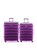 Flight Knight purple hardcase travel suitcases set of 2, imported from the UK