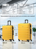Flight Knight yellow luggage set medium and large - British product