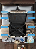 Flight Knight medium cream check-in suitcase (British brand)