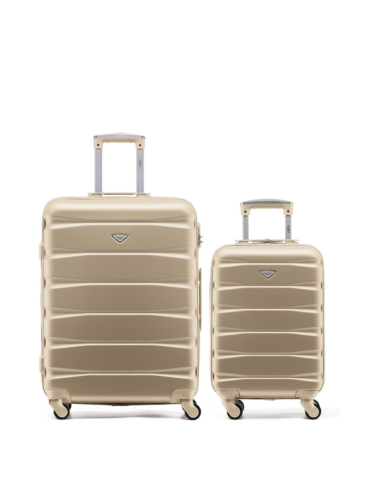 Flight Knight travel suitcases nude set of 2, imported from the UK