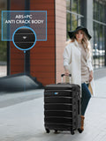 Flight Knight black cabin and medium suitcase set, imported from the UK
