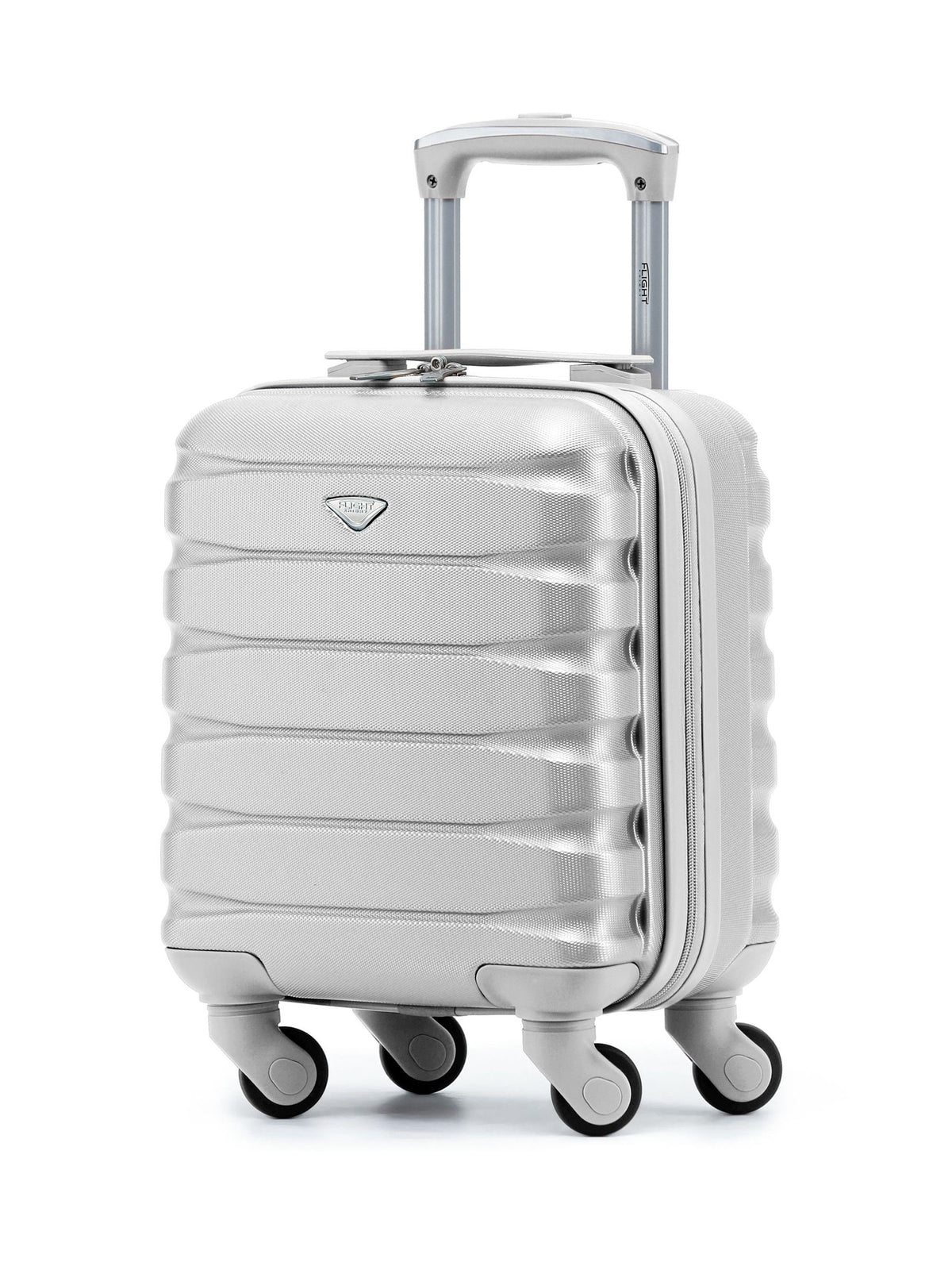Flight Knight silver cabin suitcase 16 inch, imported from the UK