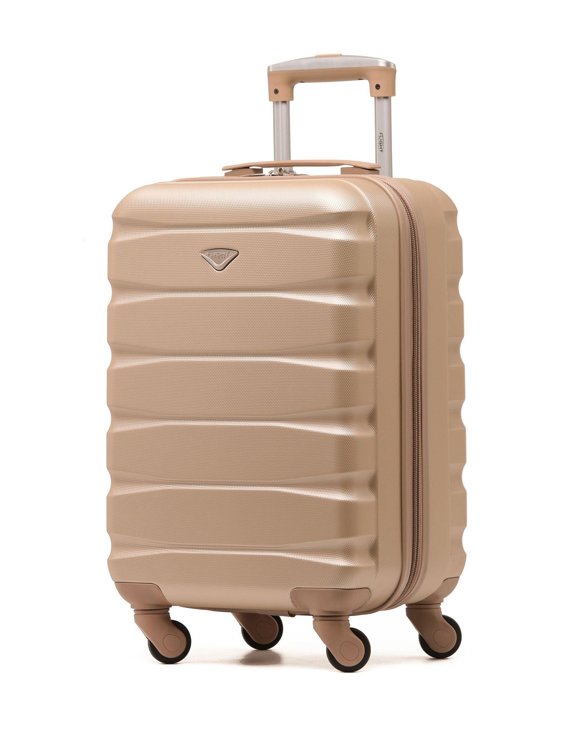 Flight Knight Nude Flight Knight 55x35x25cm 4 Wheel ABS Hard Case Cabin Carry On Hand Black Luggage