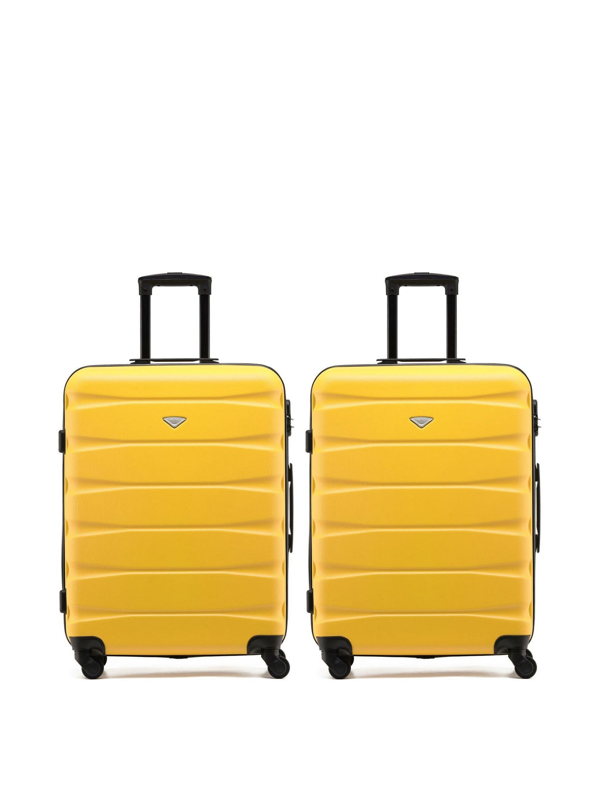 Flight Knight yellow medium hardcase suitcase set, UK version