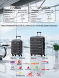 Flight Knight 2-piece hardcase suitcase set grey - British product