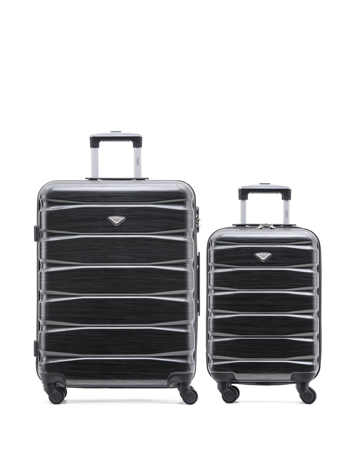 Flight Knight 2-piece hardcase suitcase set grey - British product