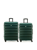 Flight Knight green luggage set medium and large, imported from the UK