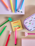 Cute animal pencil case stationery set - British product