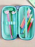 Cute animals pencil case set with frog panda tiger, imported from the UK
