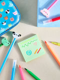 Cute animals pencil case set with frog panda tiger, imported from the UK