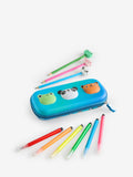Cute animals pencil case set with frog panda tiger, imported from the UK