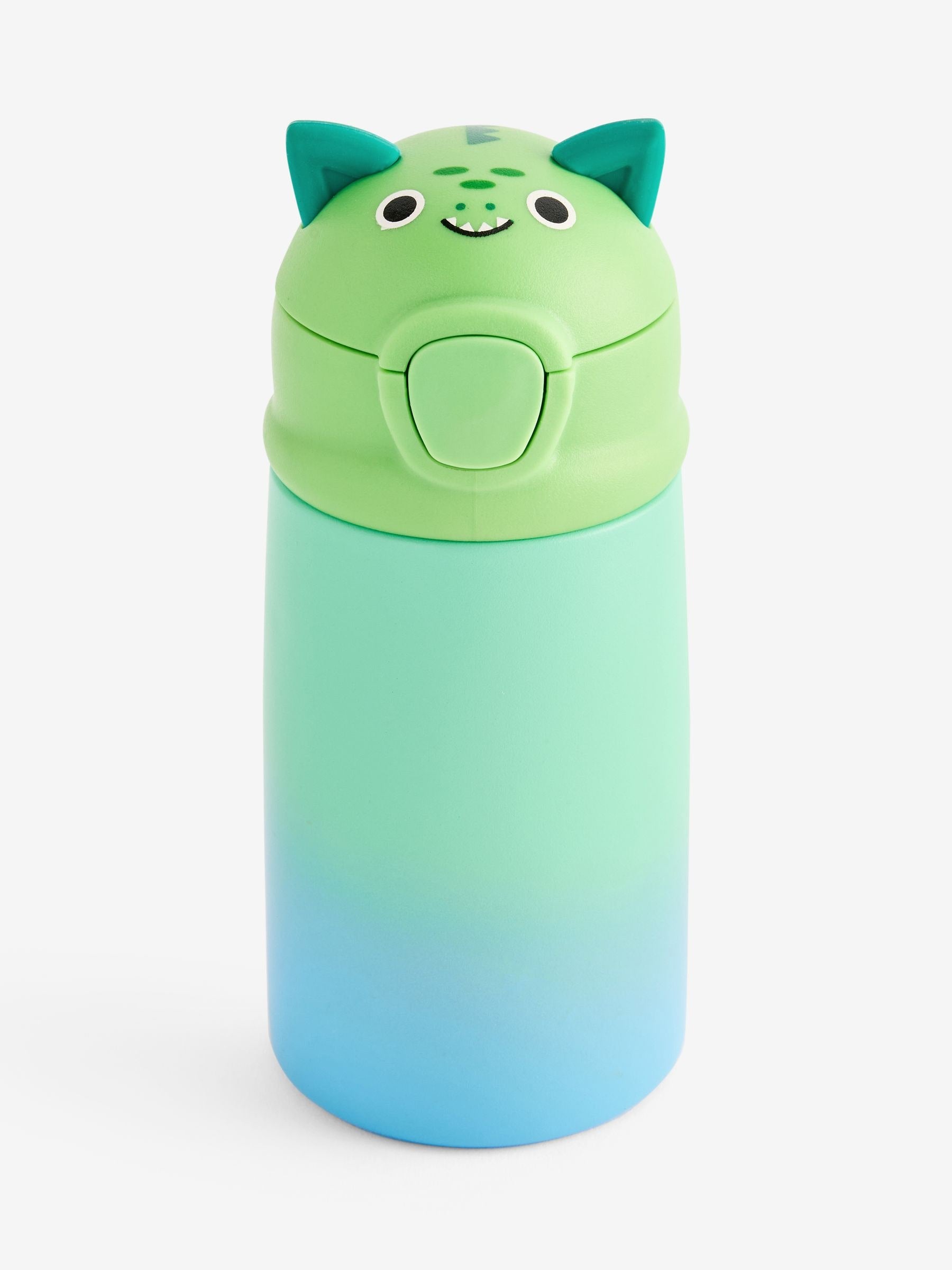 Blue/green dragon water bottle 350ml, UK version