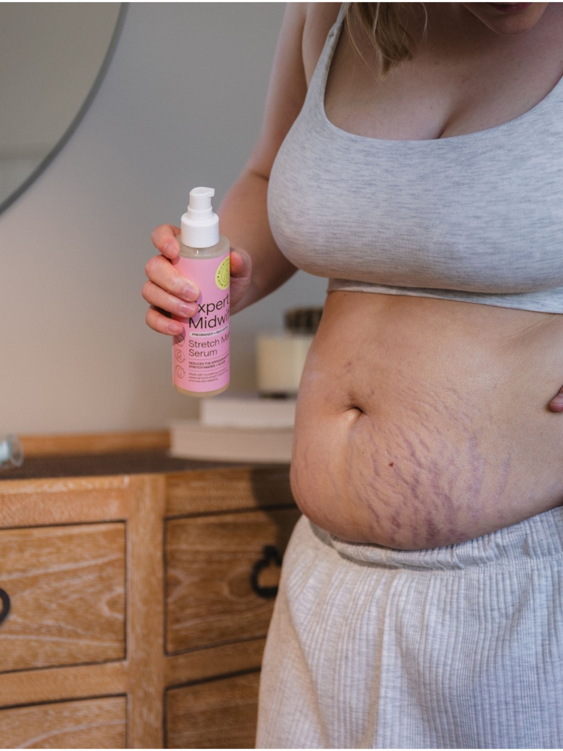 My Expert Midwife Stretch Mark Serum, imported from the UK