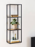 Actona Black Seaford metal wall shelf, UK version
