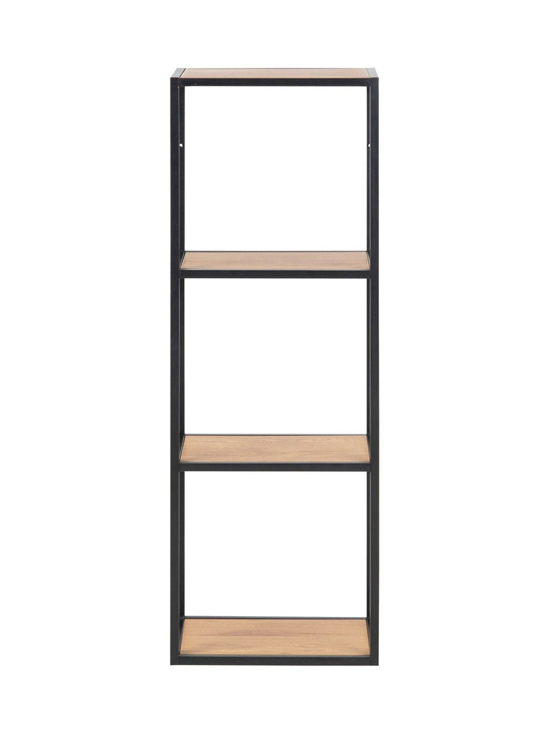 Actona Black Seaford metal wall shelf, UK version