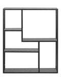 Actona Seaford black metal wall shelf 91cm, UK version