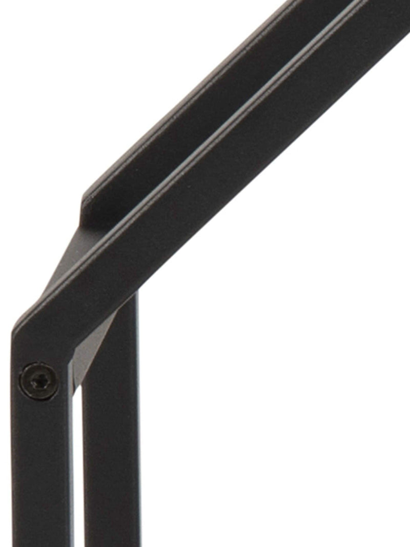 Actona octagonal wall shelf with black frame and oak shelves - British product