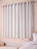 Pink wave edge gingham eyelet blackout curtains, imported from the UK