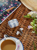Cath Kidston Floral Blue Skylark wireless earbuds, imported from the UK