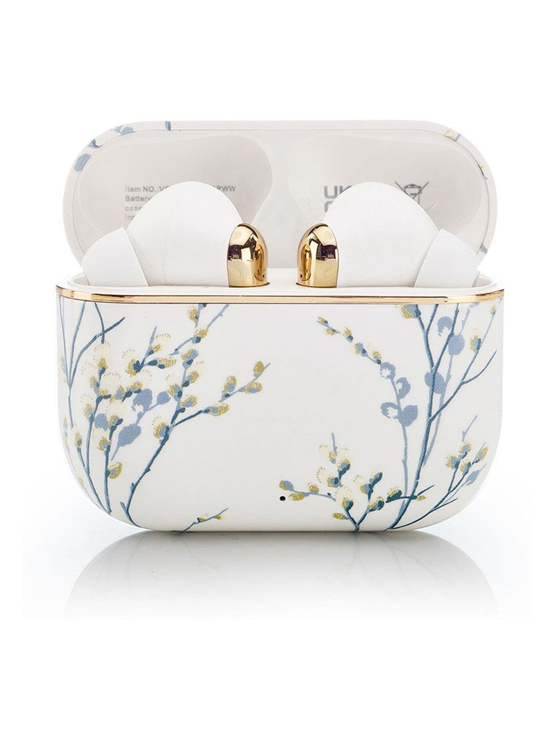 Laura Ashley Pussy Willow White earbuds - British product