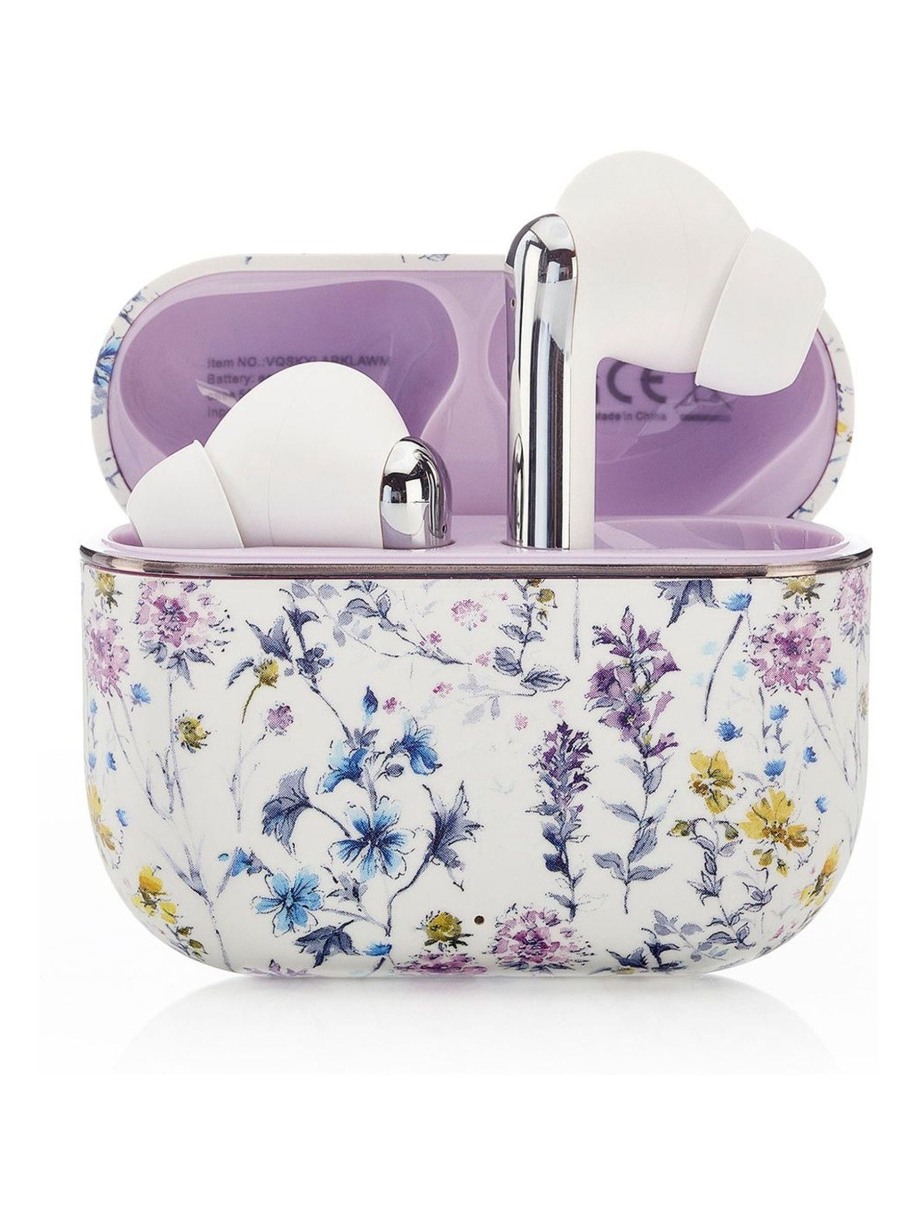 Laura Ashley Wild Meadow Skylark wireless earbuds, imported from the UK