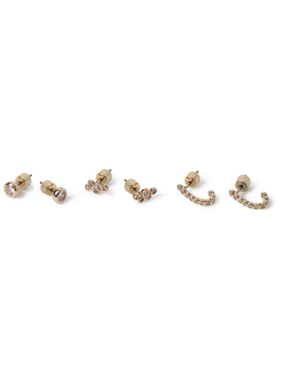 Next Aela Gold Tone Diamond Simulant Earrings Multipack- Buy online at McGrocer