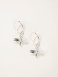 FatFace silver tone bee drop earrings, UK version