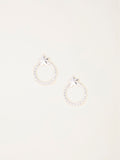 FatFace silver tone star circle stud earrings, imported from the UK