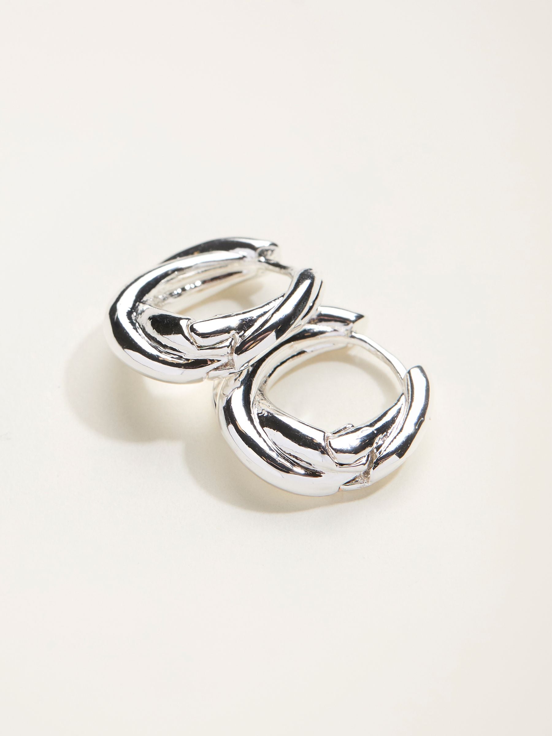 FatFace silver tone twist hoop earrings - British product
