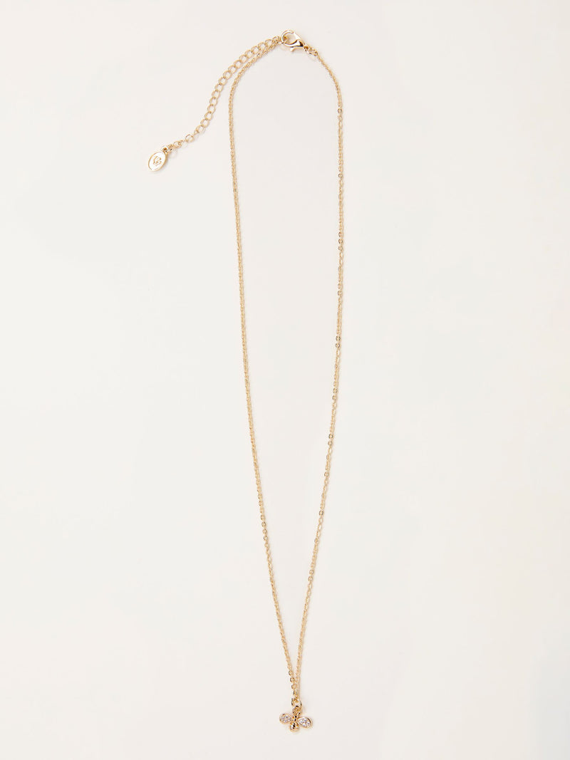 FatFace gold tone bee necklace 22cm (British brand)