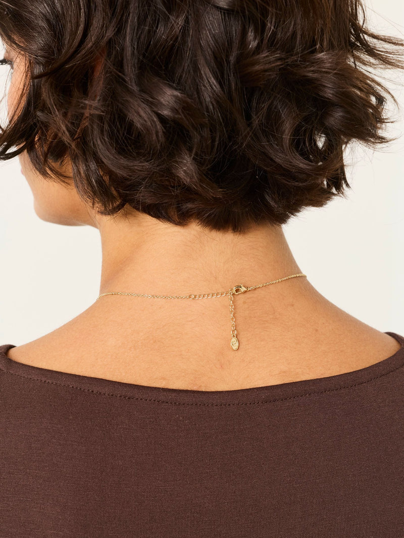 FatFace gold tone bee necklace 22cm (British brand)