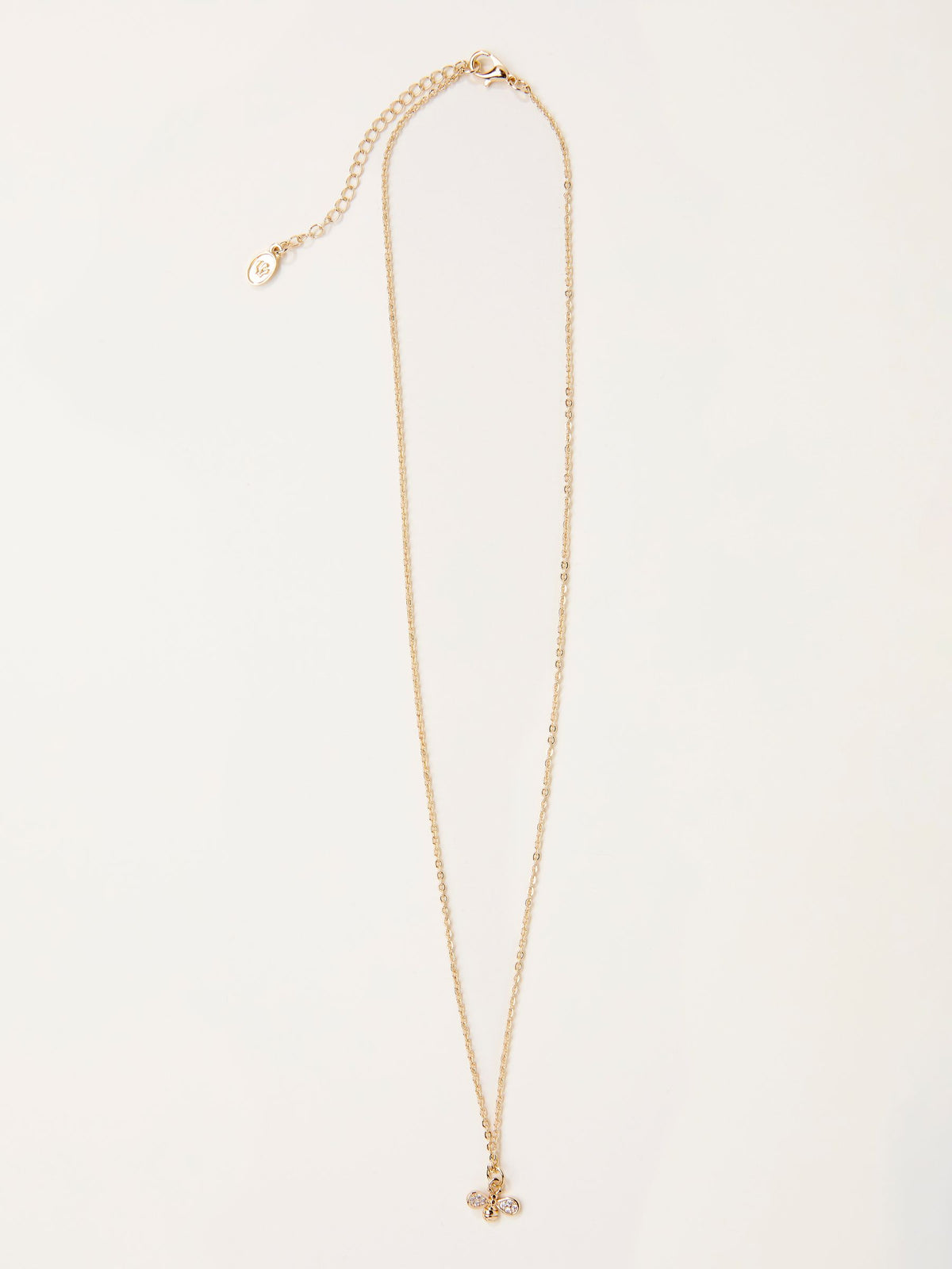 FatFace gold tone bee necklace 22cm (British brand)