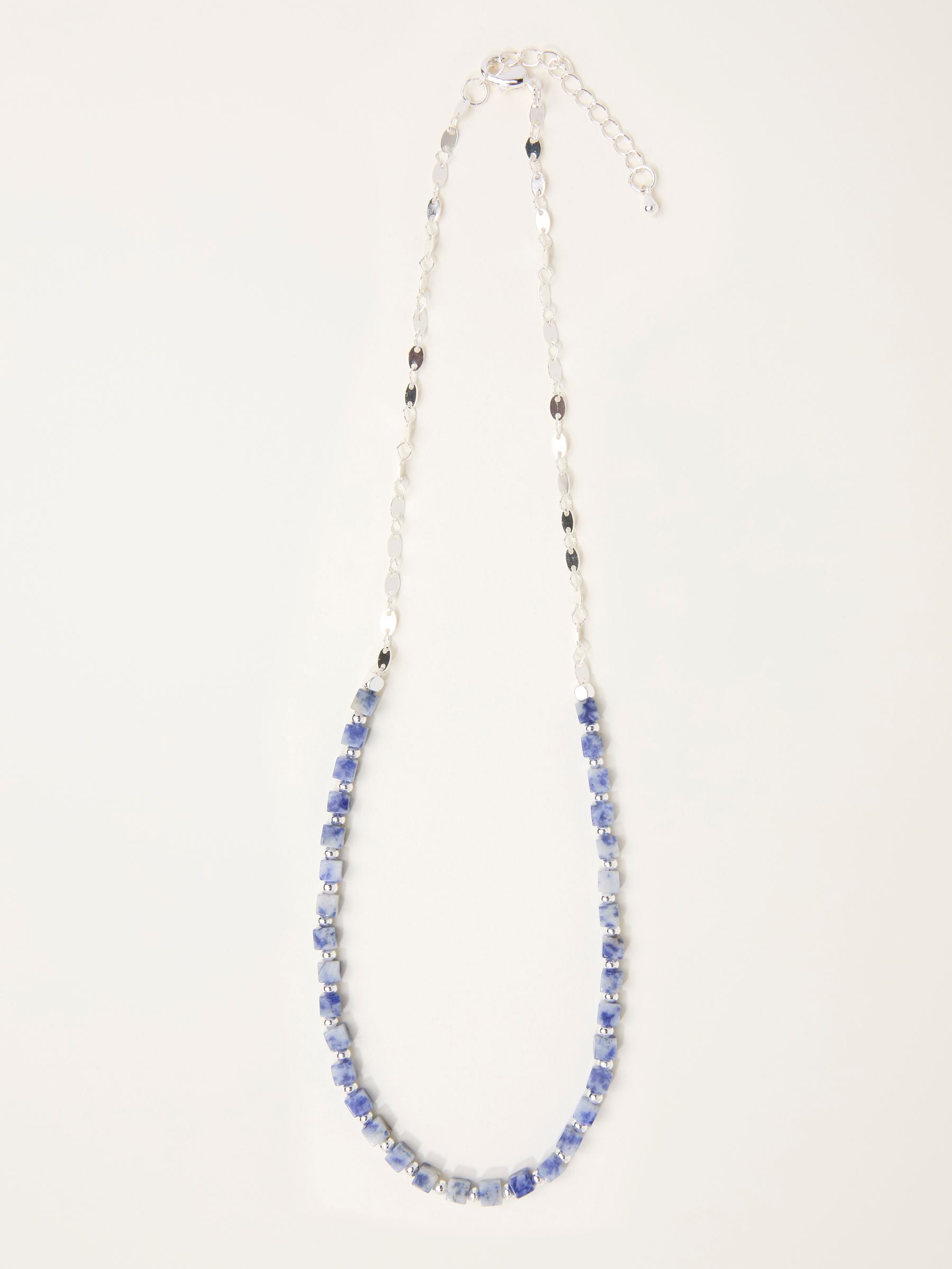 FatFace blue beaded necklace 22cm (British brand)