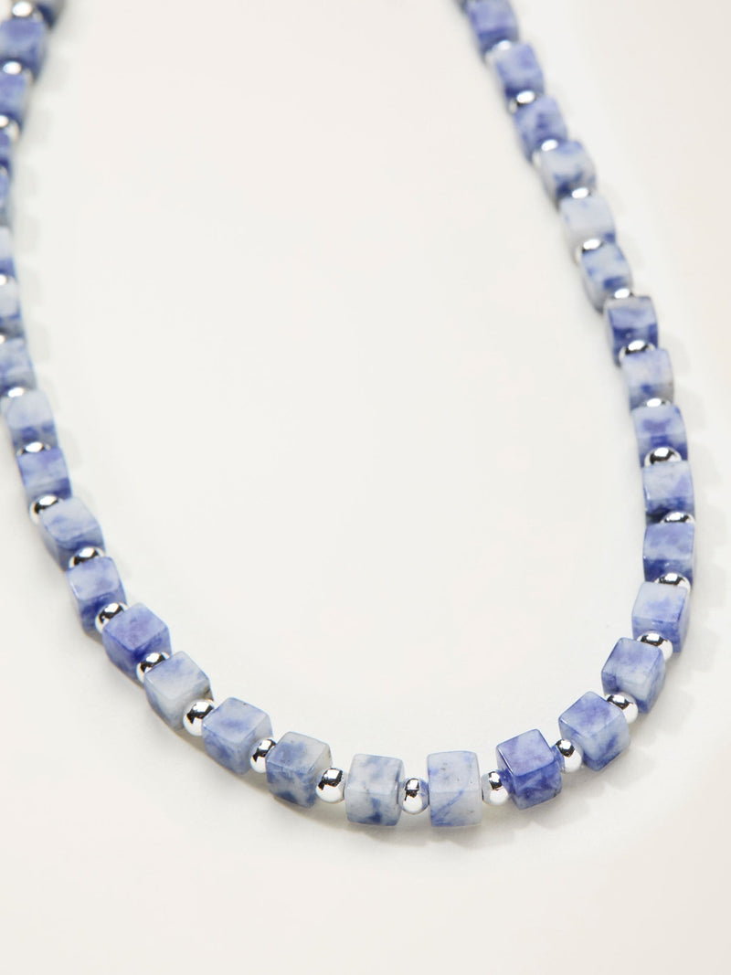 FatFace blue beaded necklace 22cm (British brand)