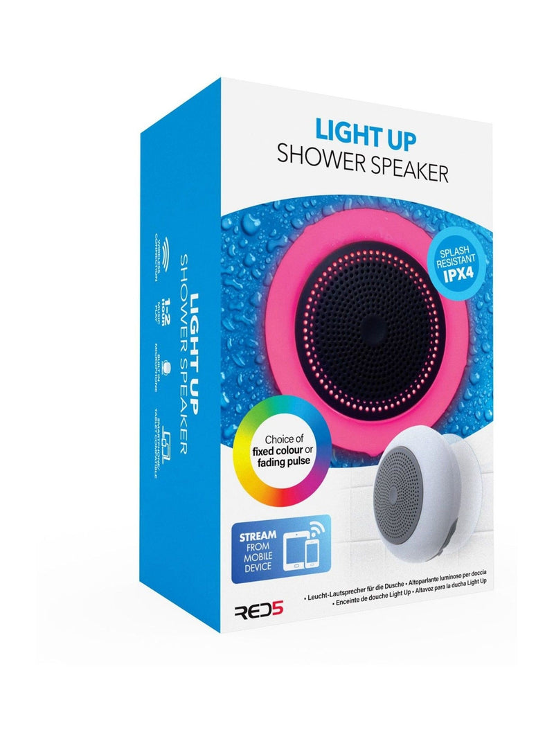 MenKind light up shower speaker with Bluetooth and suction cup, imported from the UK