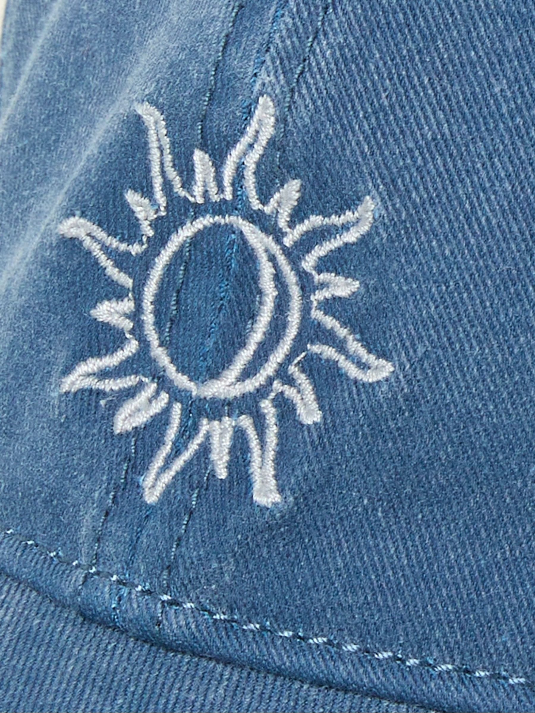 FatFace blue embroidered sun cap, UK version