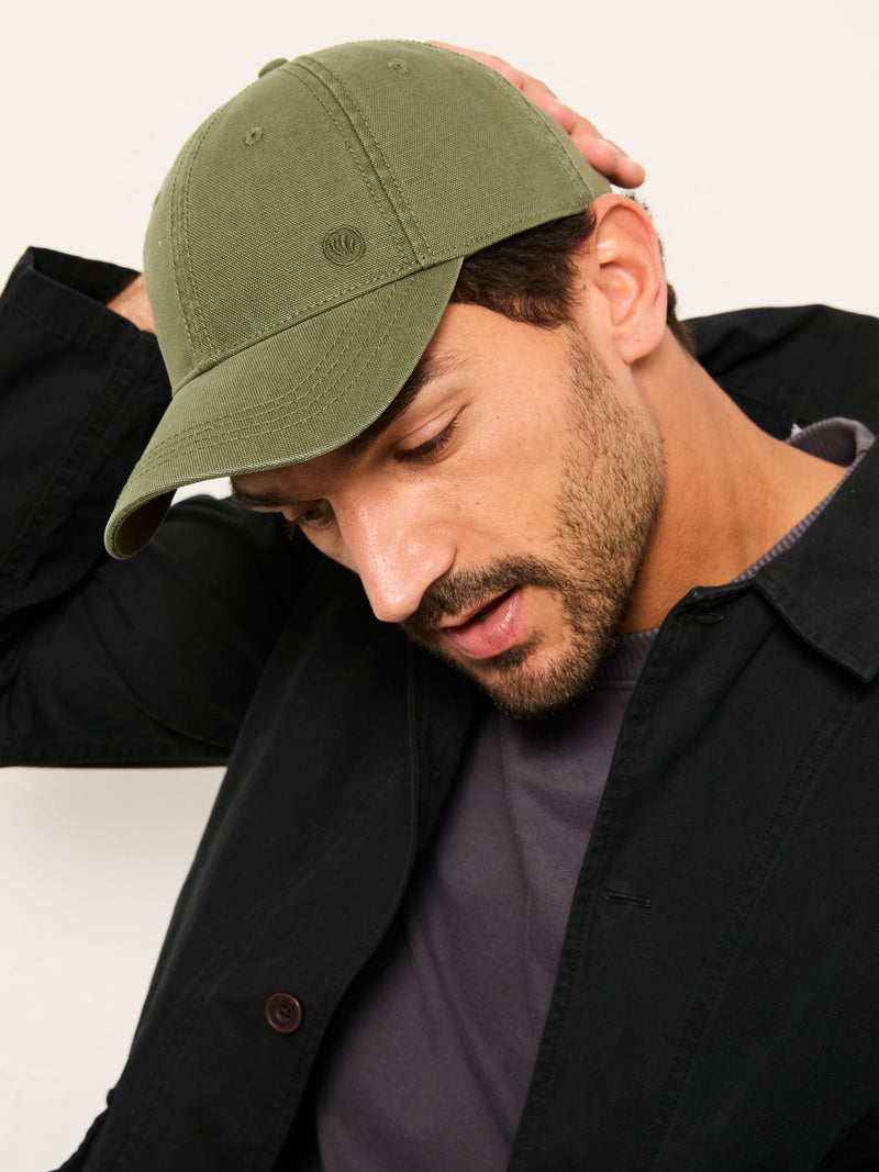 FatFace green canvas baseball cap, UK version