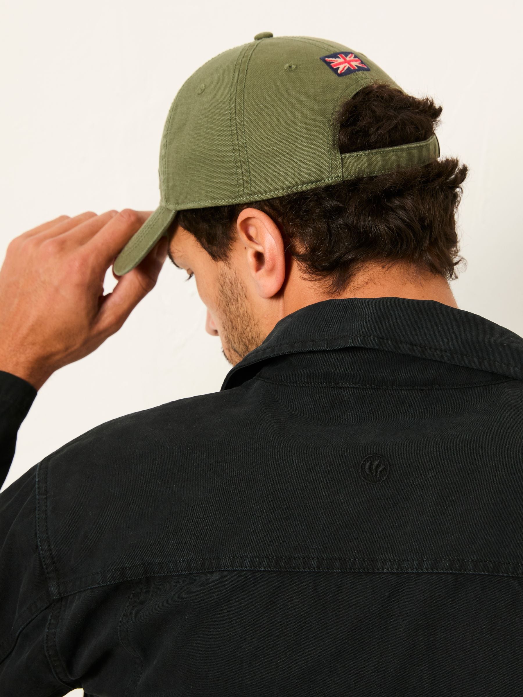 FatFace green canvas baseball cap, UK version