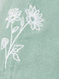FatFace green embroidered daisy cap cotton - British product