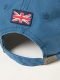 FatFace blue herringbone baseball cap (British brand)